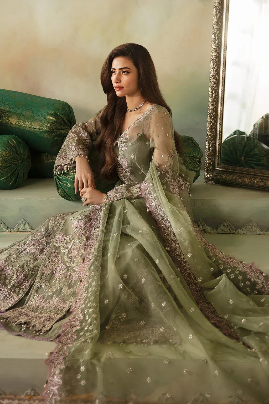 Saad Shaikh Elana Wedding Formals Raw Silk – view 6 – Poshaq
