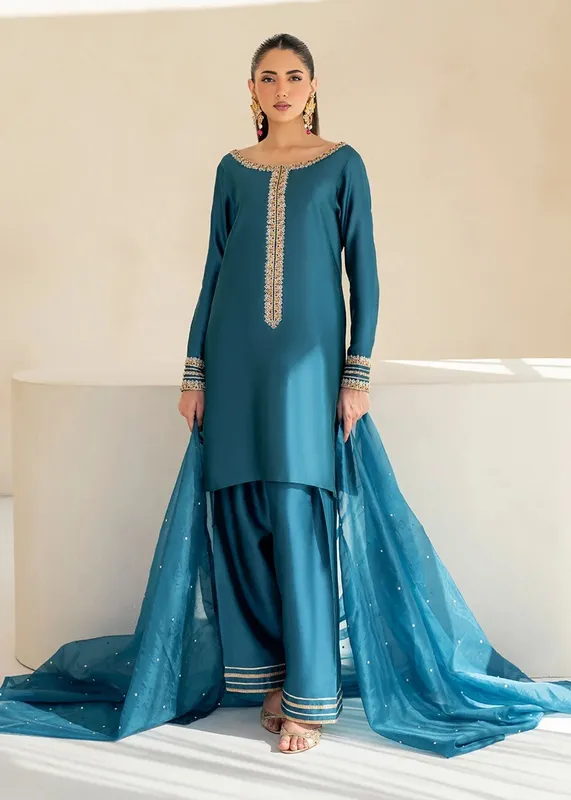 Dastoor Maahi Luxury Pret 25 Organza – view 1 – Poshaq