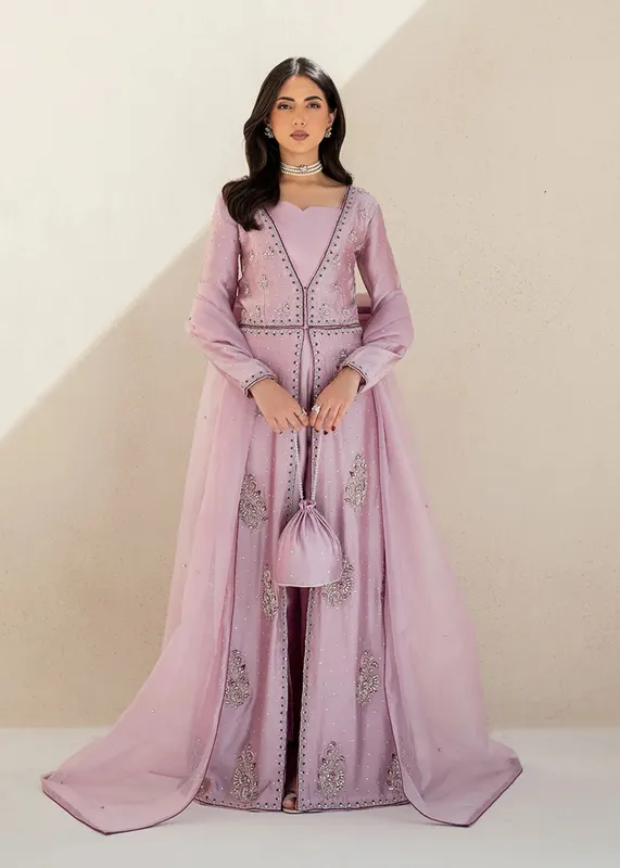 Dastoor Maahi Luxury Pret 25 Lilac Organza – view 1 – Poshaq