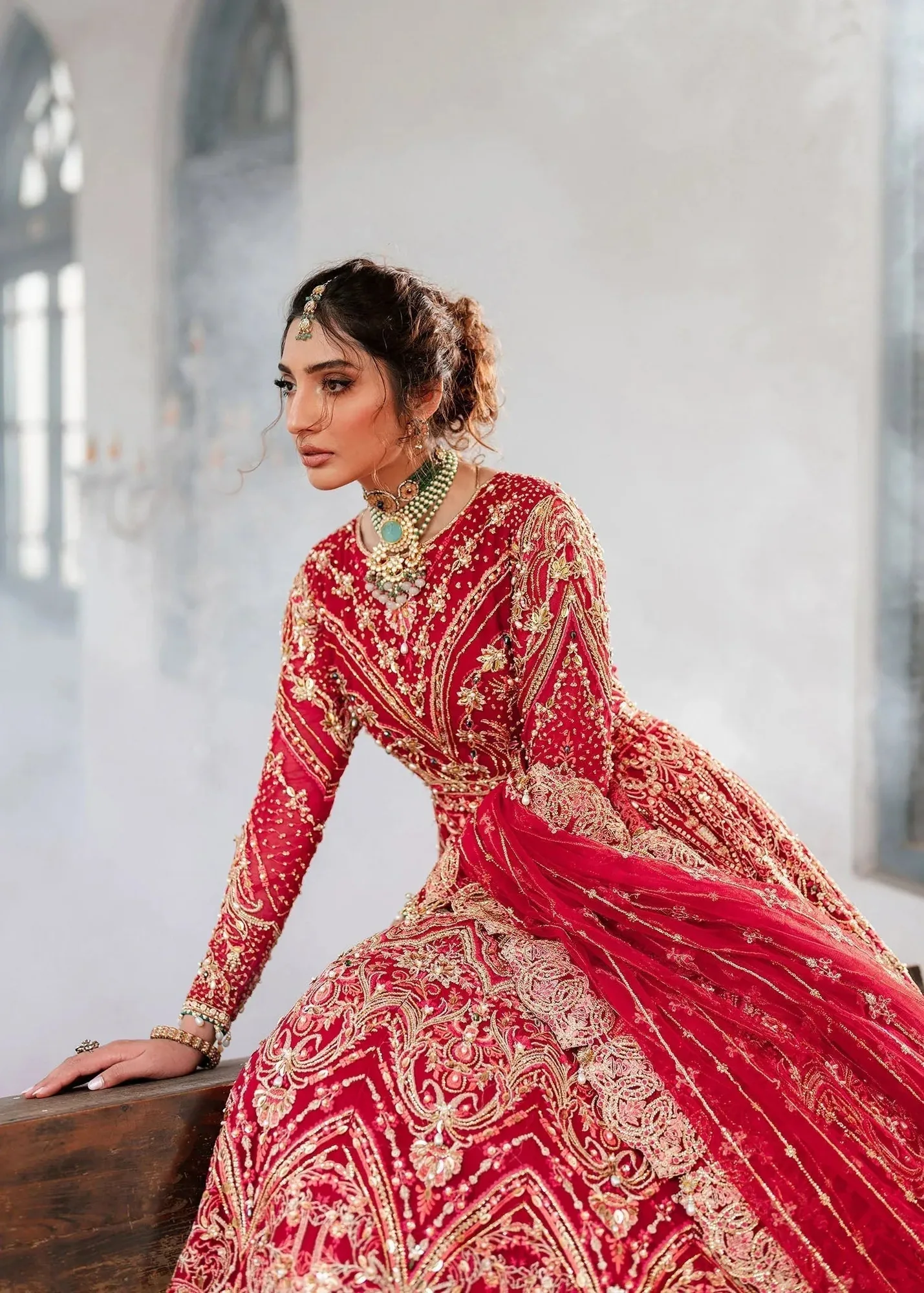 Dastoor Shehnai Bridals Collection 24 Cotton Silk – view 10 – Poshaq