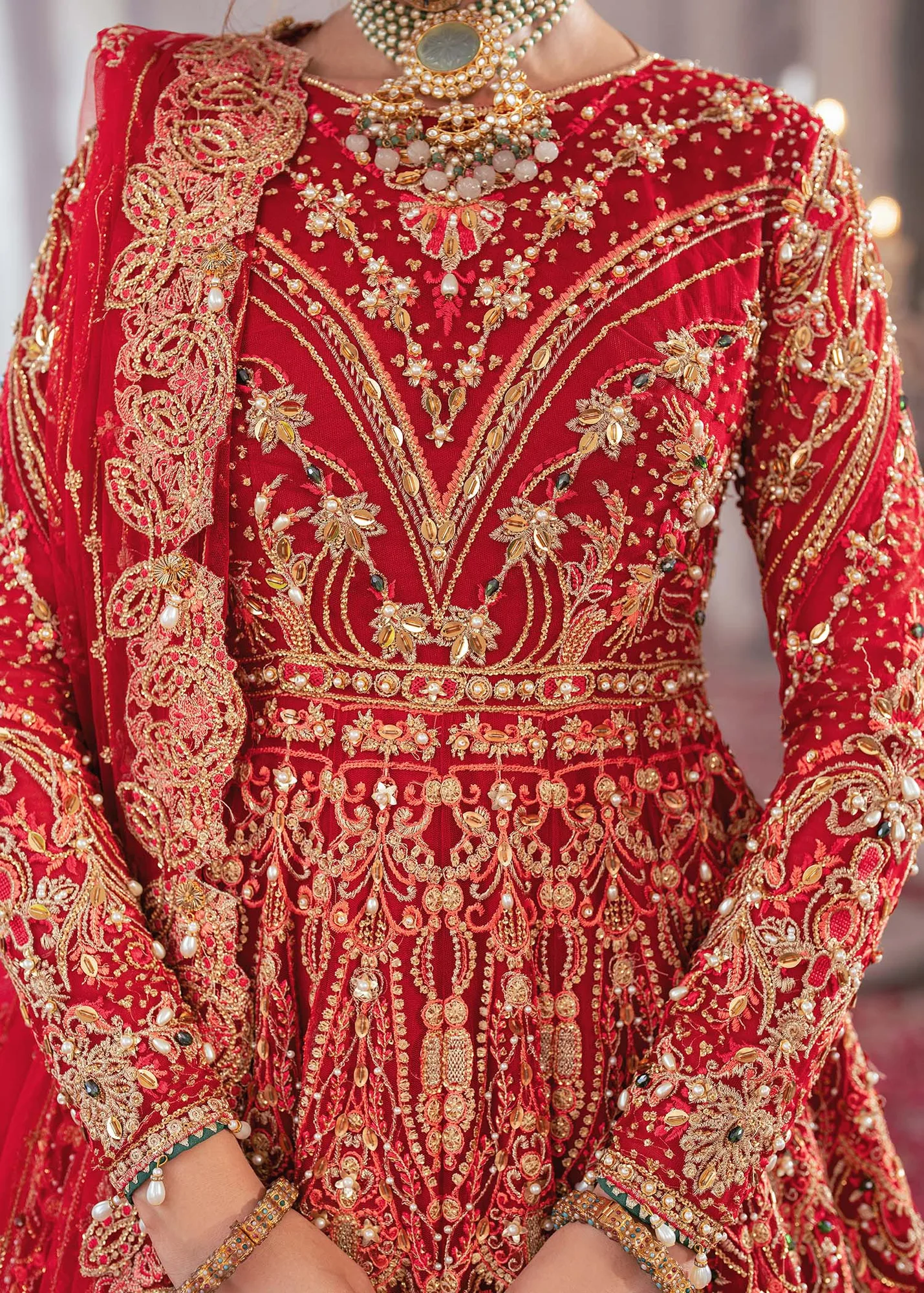 Dastoor Shehnai Bridals Collection 24 Cotton Silk – view 3 – Poshaq