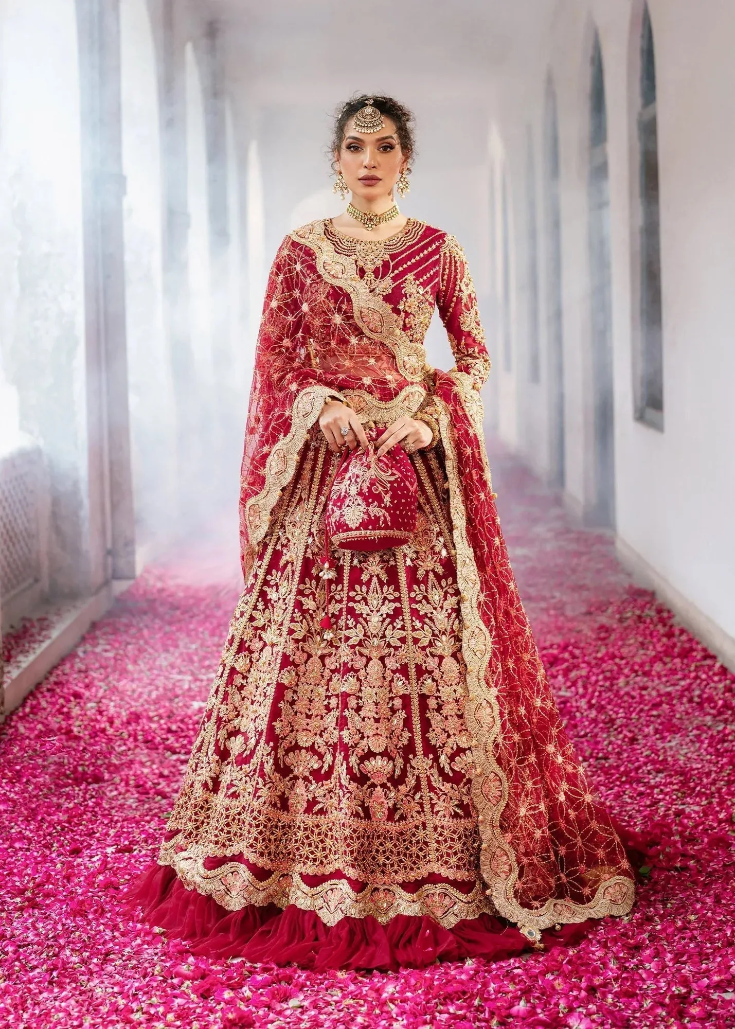 Dastoor Shehnai Bridals Collection 24 Net – view 1 – Poshaq