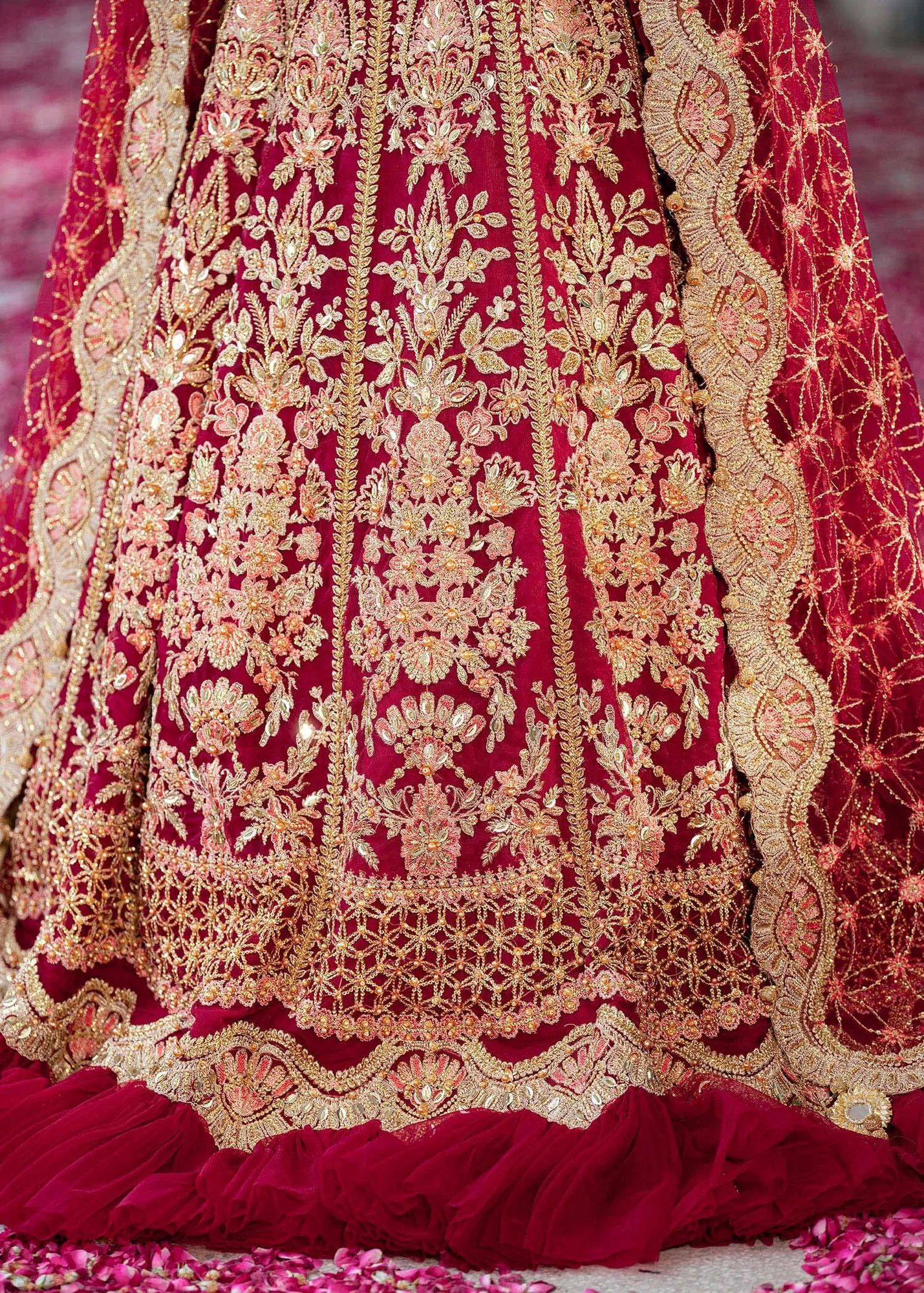 Dastoor Shehnai Bridals Collection 24 Net – view 2 – Poshaq