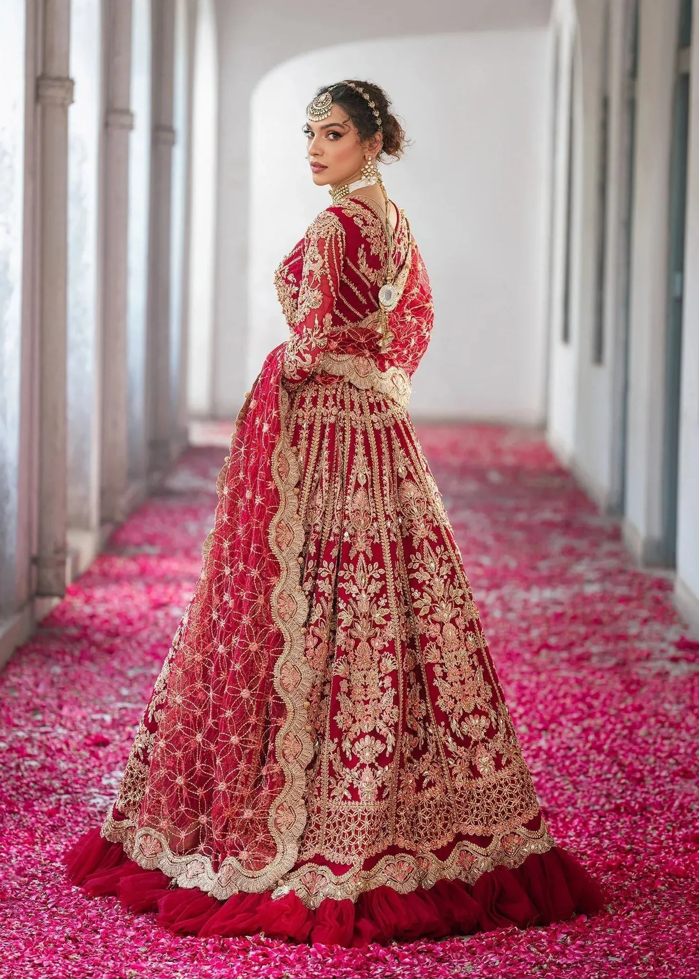 Dastoor Shehnai Bridals Collection 24 Net – view 3 – Poshaq