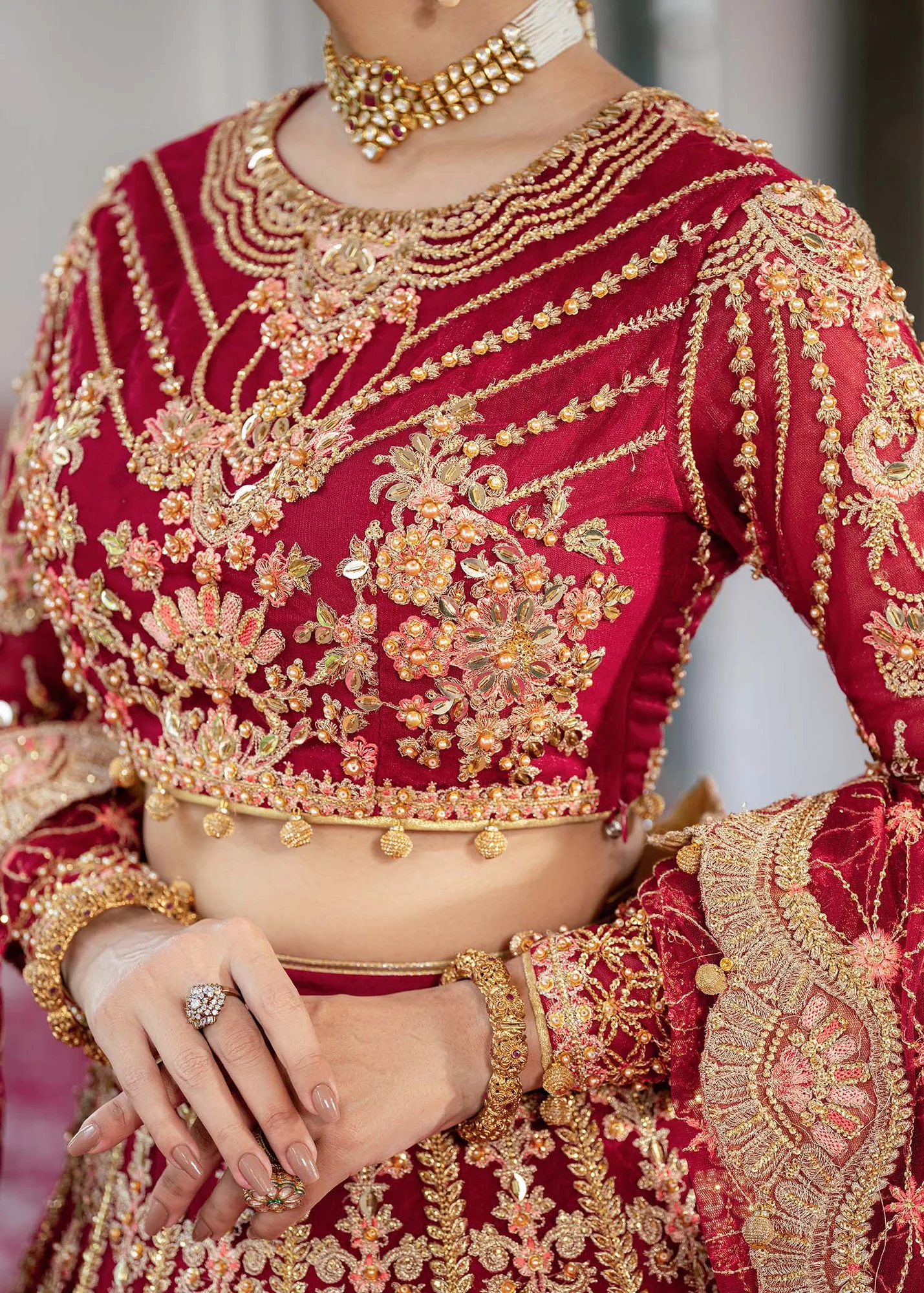 Dastoor Shehnai Bridals Collection 24 Net – view 4 – Poshaq