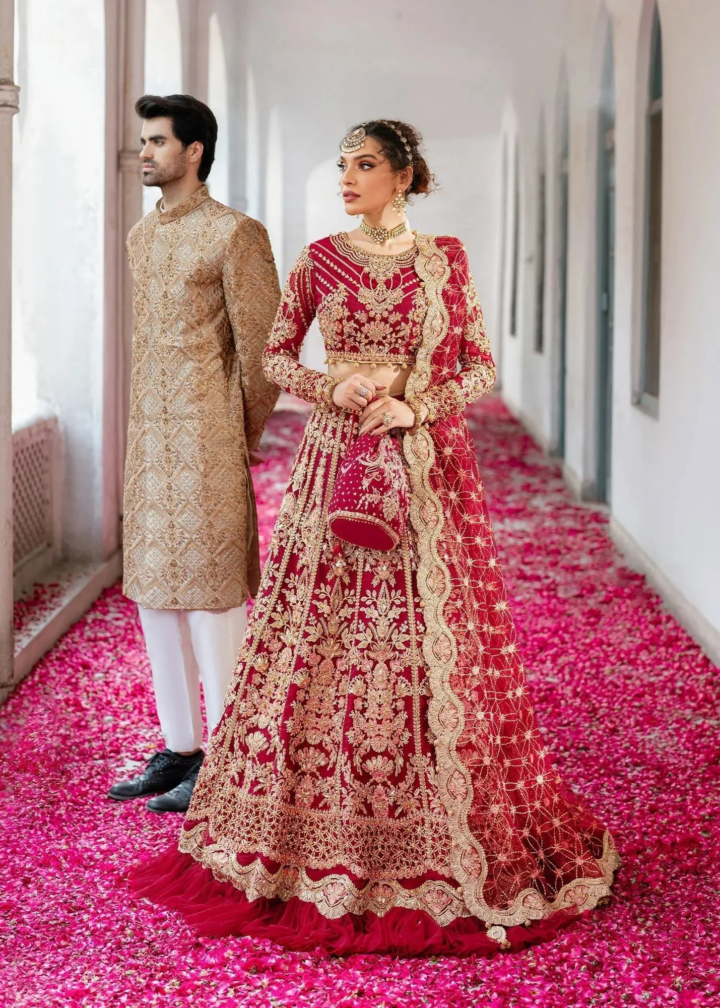 Dastoor Shehnai Bridals Collection 24 Net – view 6 – Poshaq