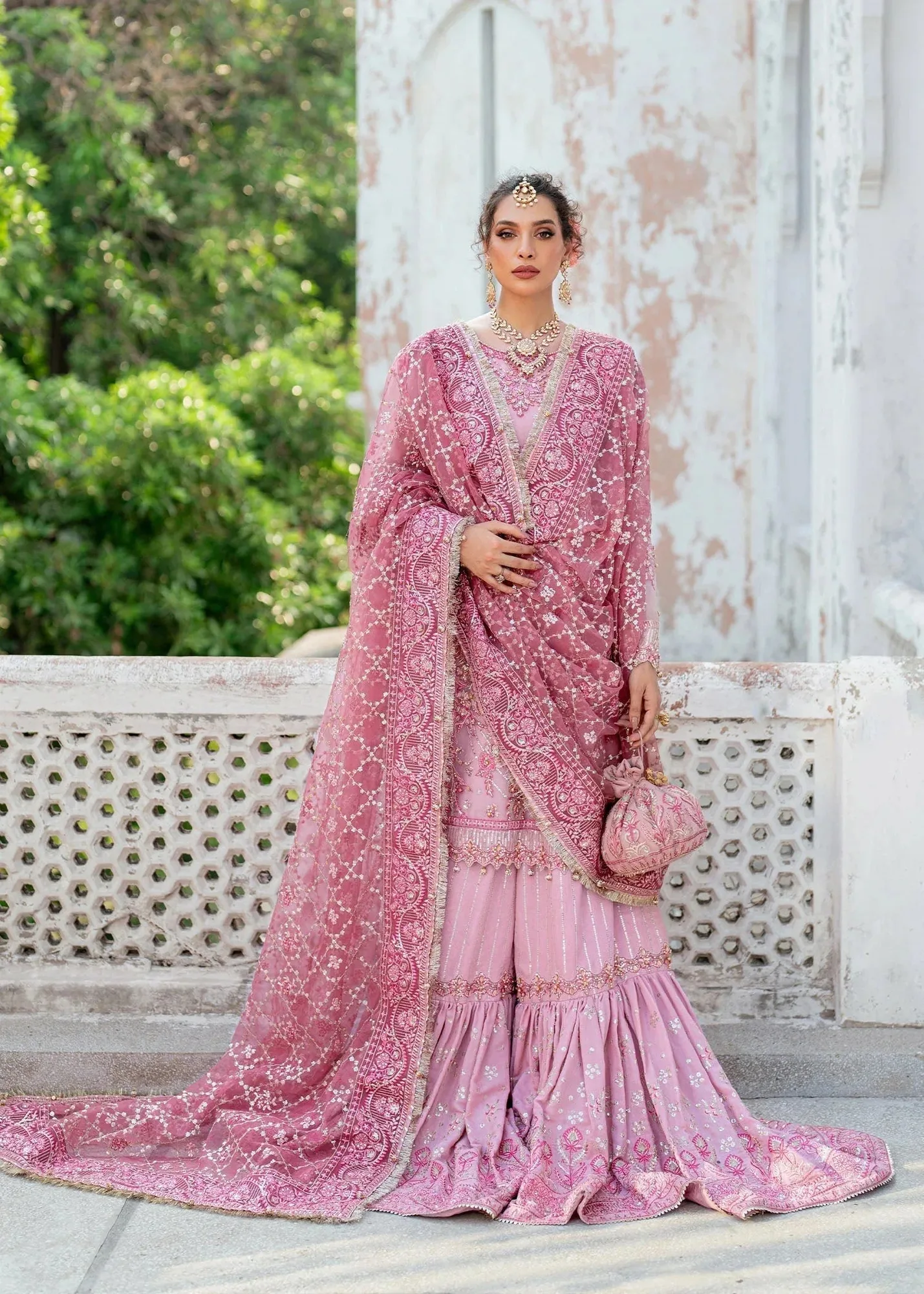 Dastoor Shehnai Bridals Collection 24 Cotton Silk – view 1 – Poshaq