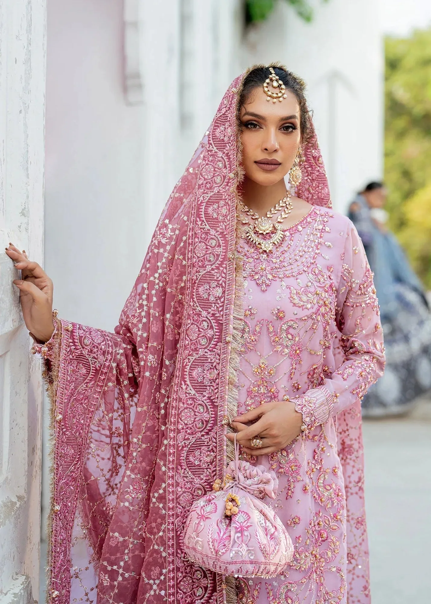 Dastoor Shehnai Bridals Collection 24 Cotton Silk – view 3 – Poshaq