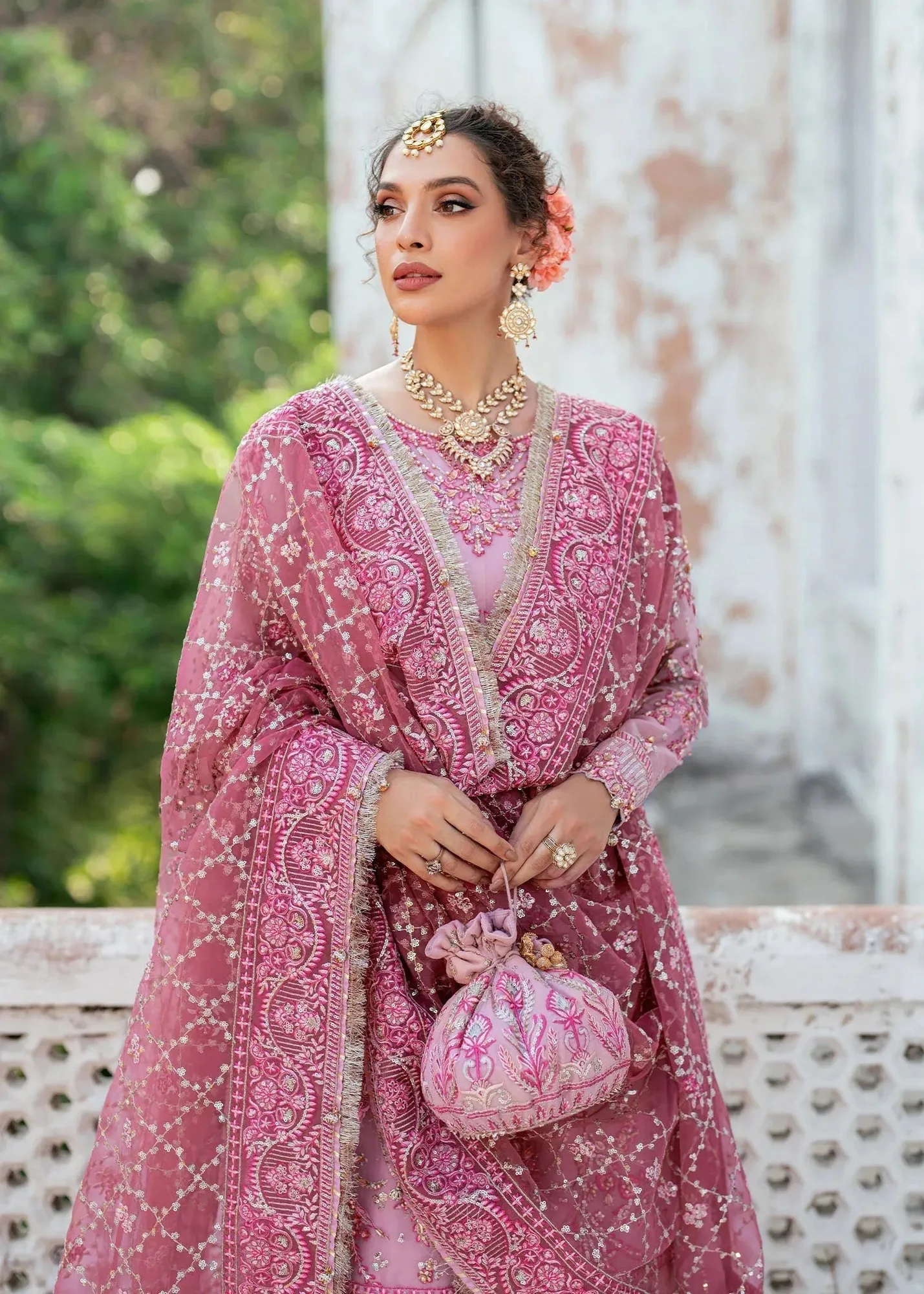 Dastoor Shehnai Bridals Collection 24 Cotton Silk – view 4 – Poshaq