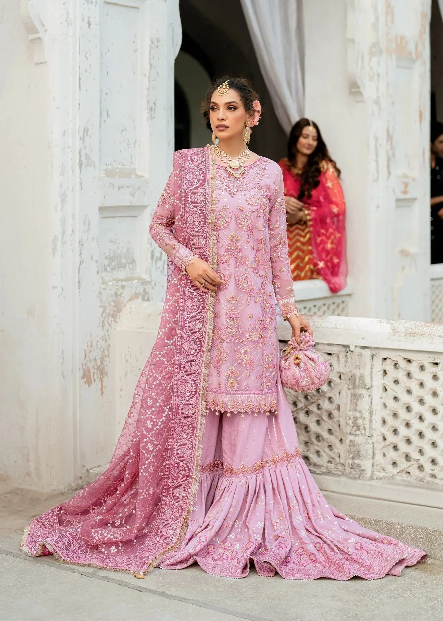 Dastoor Shehnai Bridals Collection 24 Cotton Silk – view 7 – Poshaq