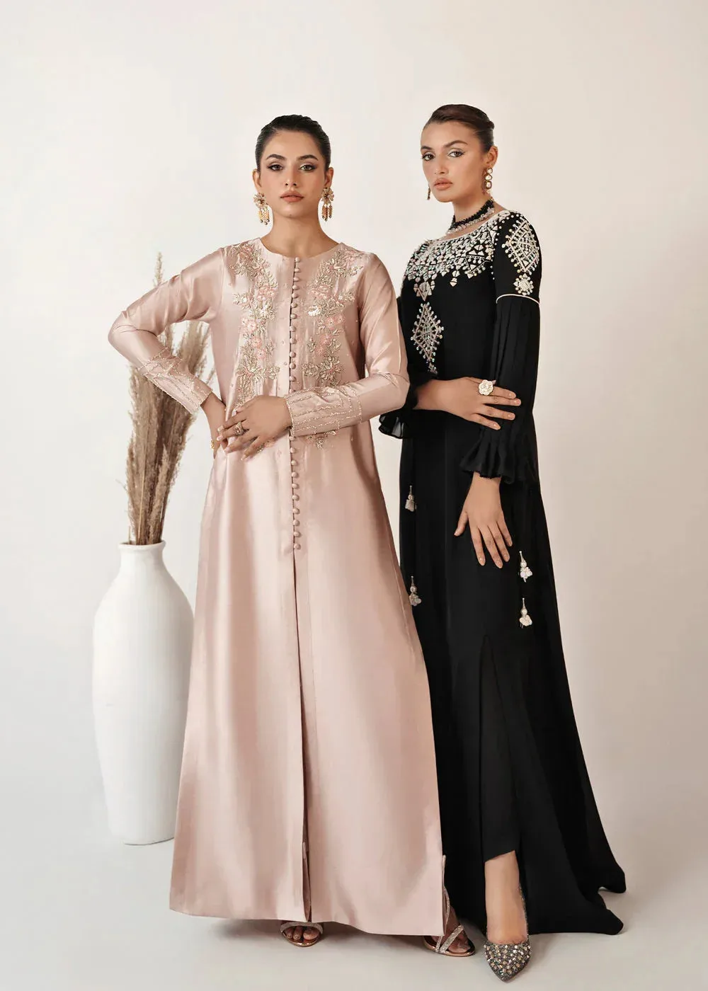 Dastoor Euphoria Luxury Pret 24 Pink Silk – view 2 – Poshaq