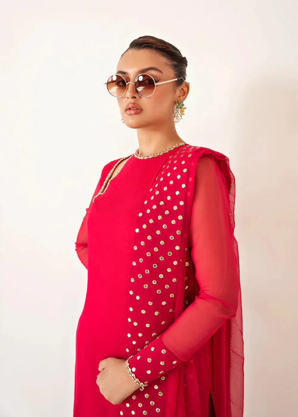 Dastoor Euphoria Luxury Pret 24 Silver Raw Silk – view 4 – Poshaq