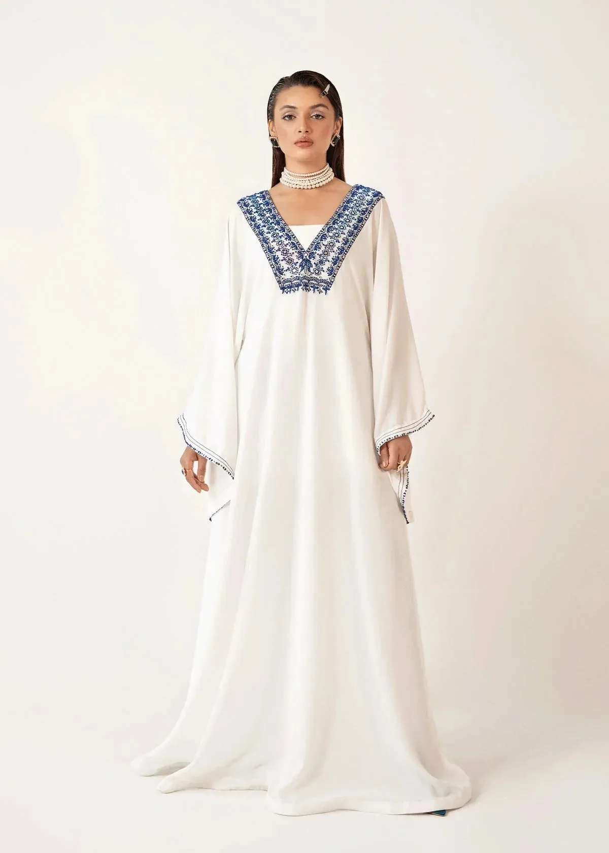 Dastoor Euphoria Luxury Pret 24 White Georgette – view 1 – Poshaq