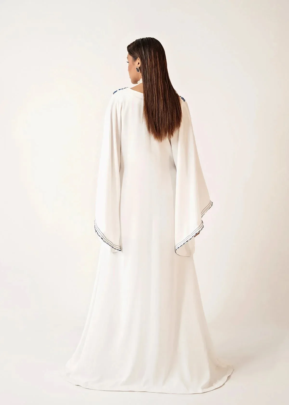 Dastoor Euphoria Luxury Pret 24 White Georgette – view 2 – Poshaq