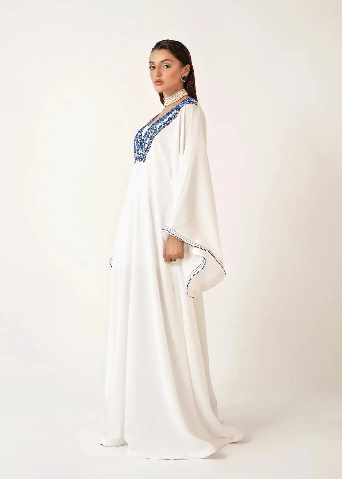 Dastoor Euphoria Luxury Pret 24 White Georgette – view 4 – Poshaq