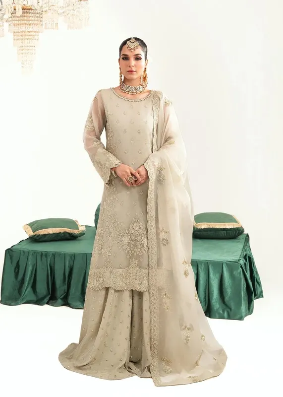 Dastoor Sajni Luxury Eid Collection 24 Cotton Silk – view 1 – Poshaq