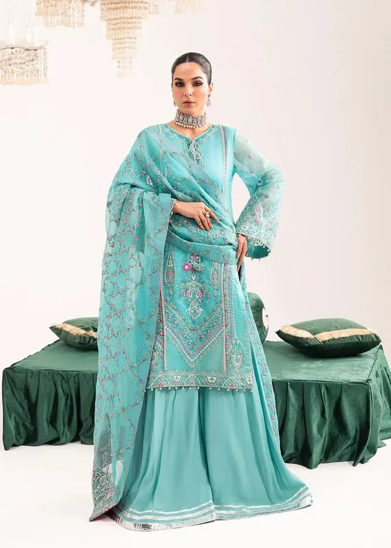 Dastoor Sajni Luxury Eid Collection 24 Cotton Silk – view 1 – Poshaq