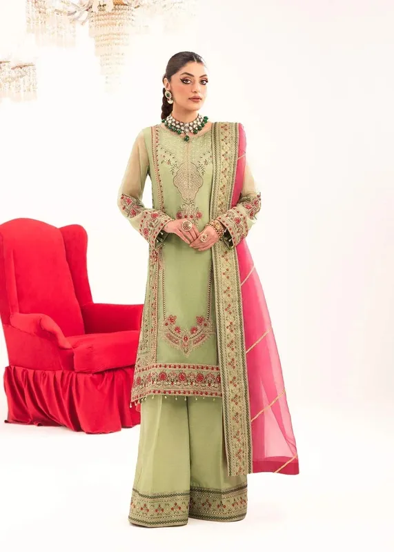 Dastoor Sajni Luxury Eid Collection 24 Cotton Silk – view 1 – Poshaq