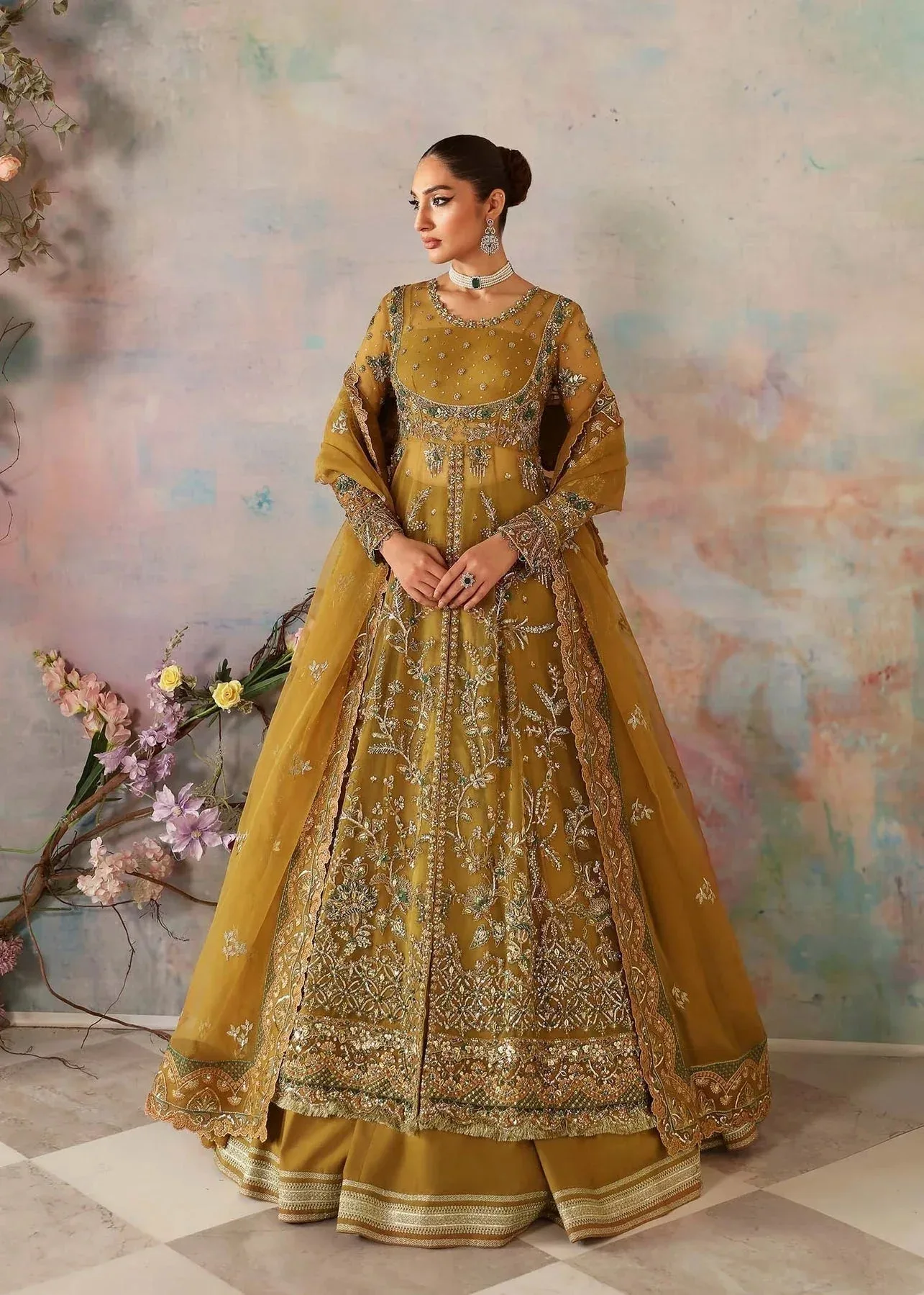 Akbar Aslam Deewani Wedding Formals Organza – view 1 – Poshaq