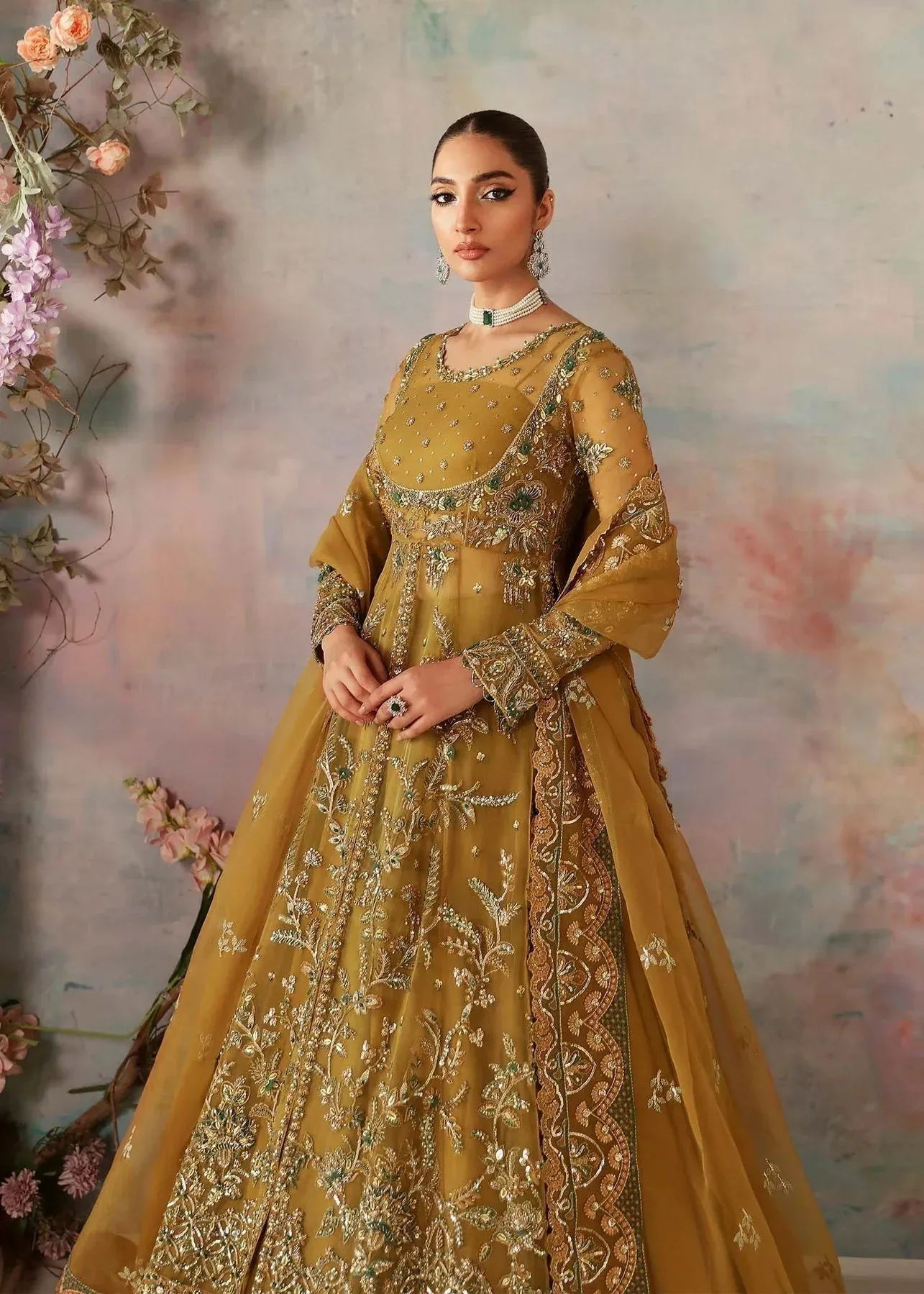 Akbar Aslam Deewani Wedding Formals Organza – view 3 – Poshaq