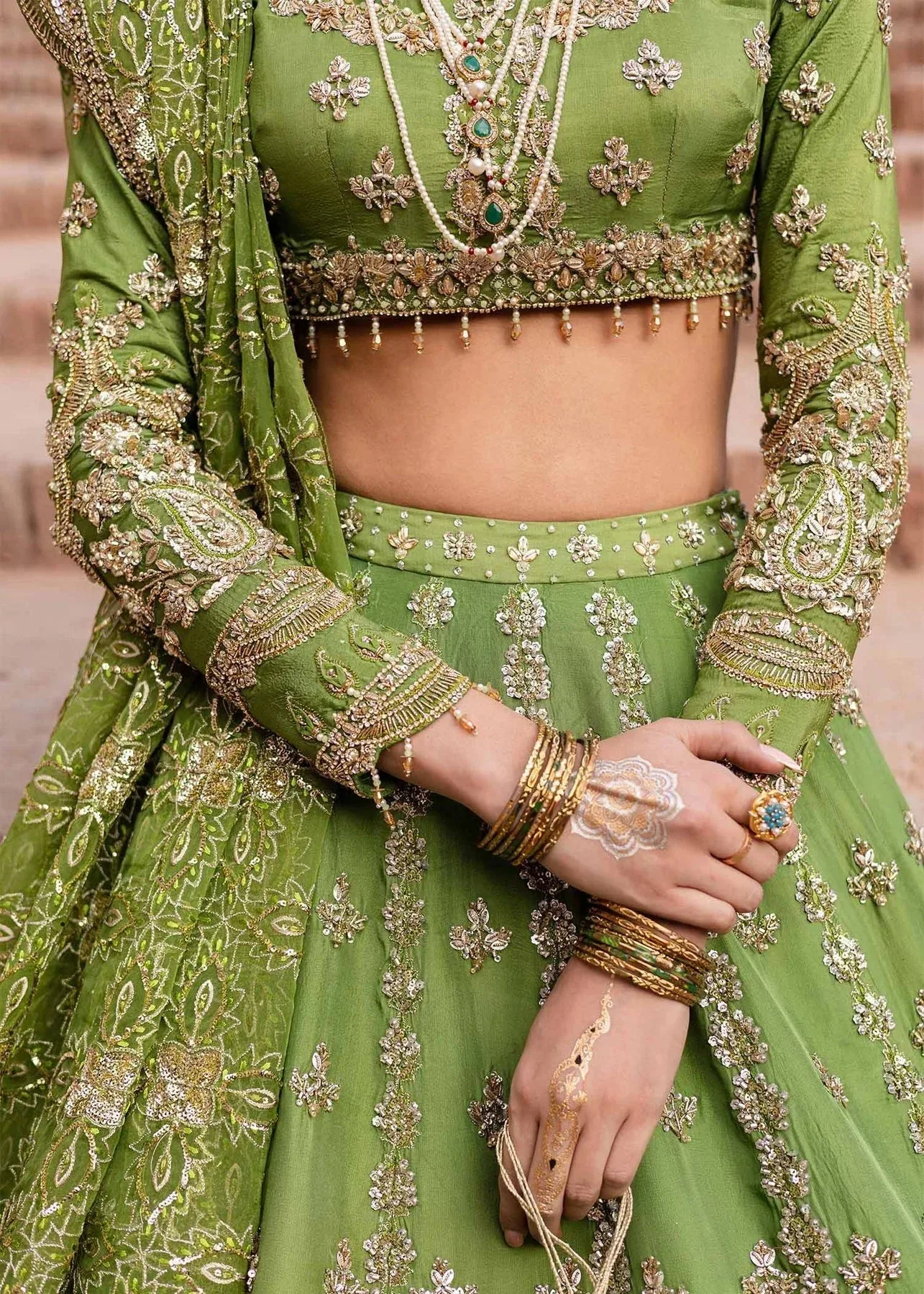 Akbar Aslam Dastaan Luxury Formals Organza – view 4 – Poshaq