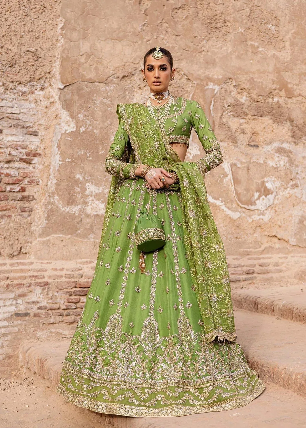 Akbar Aslam Dastaan Luxury Formals Organza – view 5 – Poshaq
