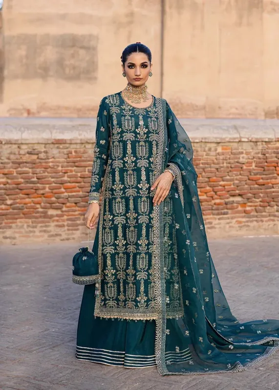 Akbar Aslam Dastaan Luxury Formals Organza – view 1 – Poshaq