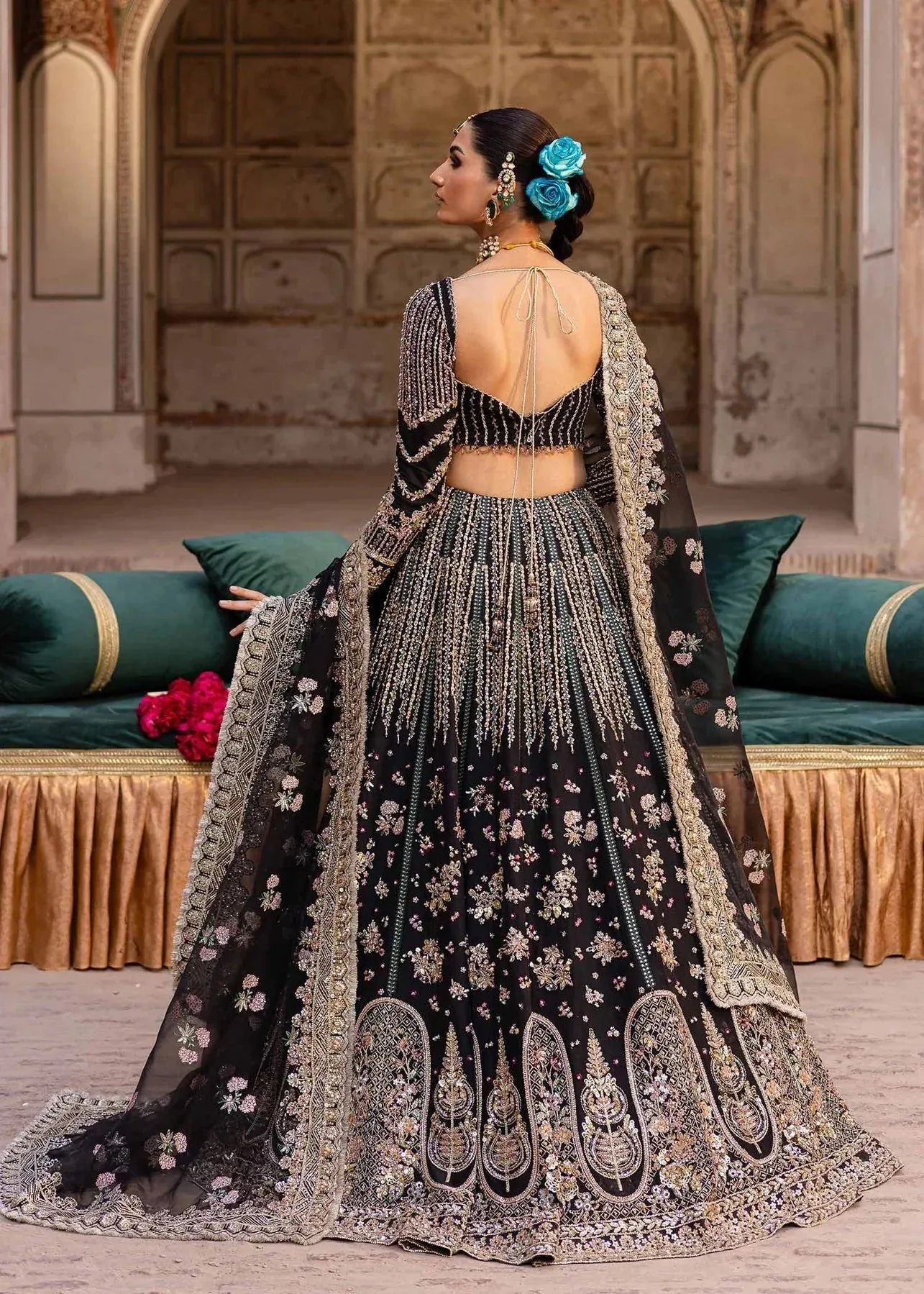 Akbar Aslam Dastaan Luxury Formals Organza – view 2 – Poshaq