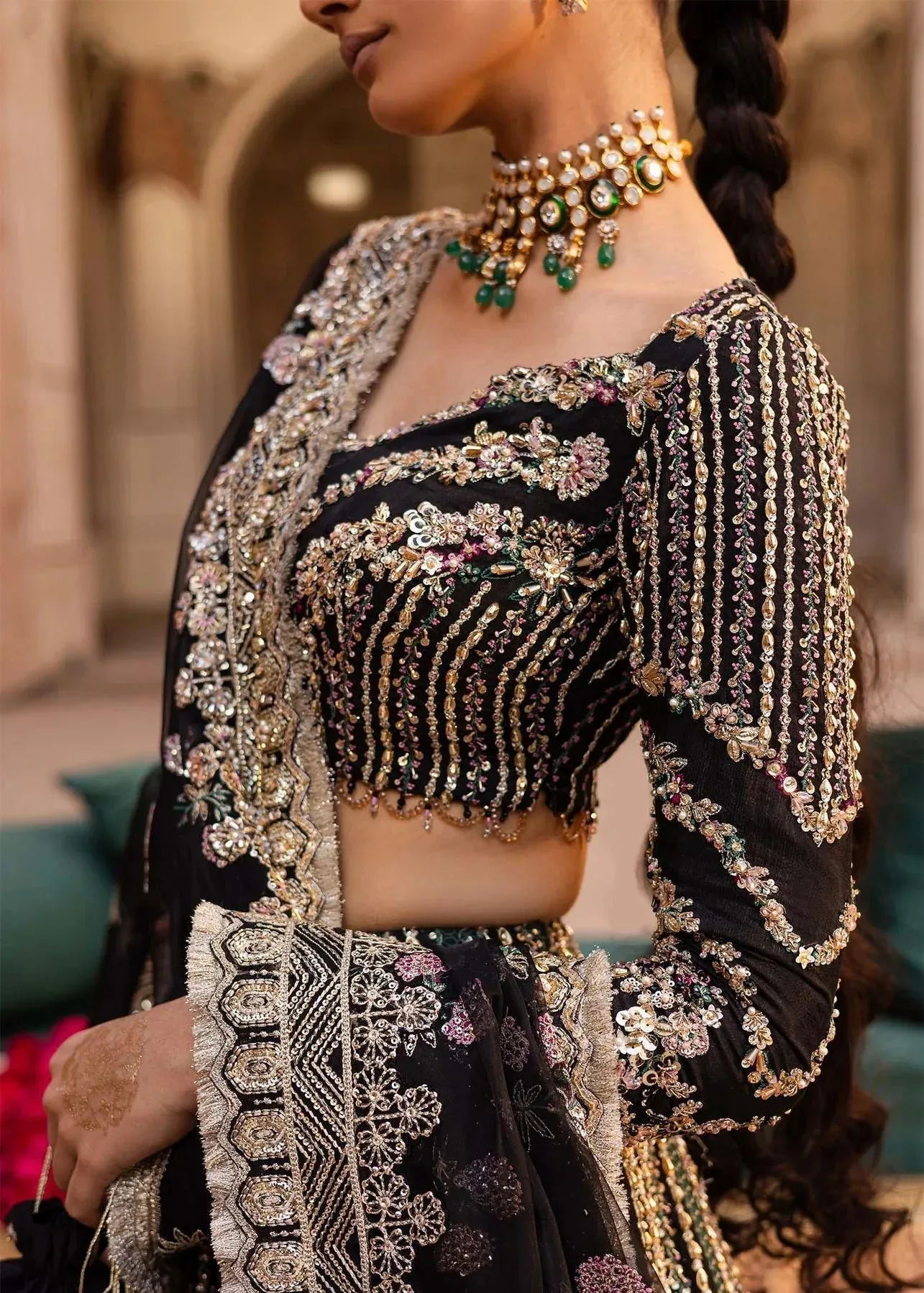 Akbar Aslam Dastaan Luxury Formals Organza – view 4 – Poshaq