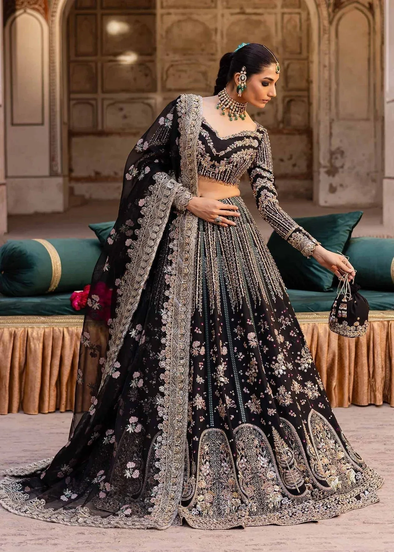 Akbar Aslam Dastaan Luxury Formals Organza – view 7 – Poshaq