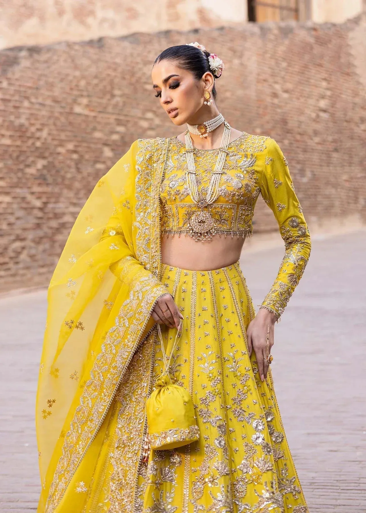 Akbar Aslam Dastaan Luxury Formals Organza – view 4 – Poshaq