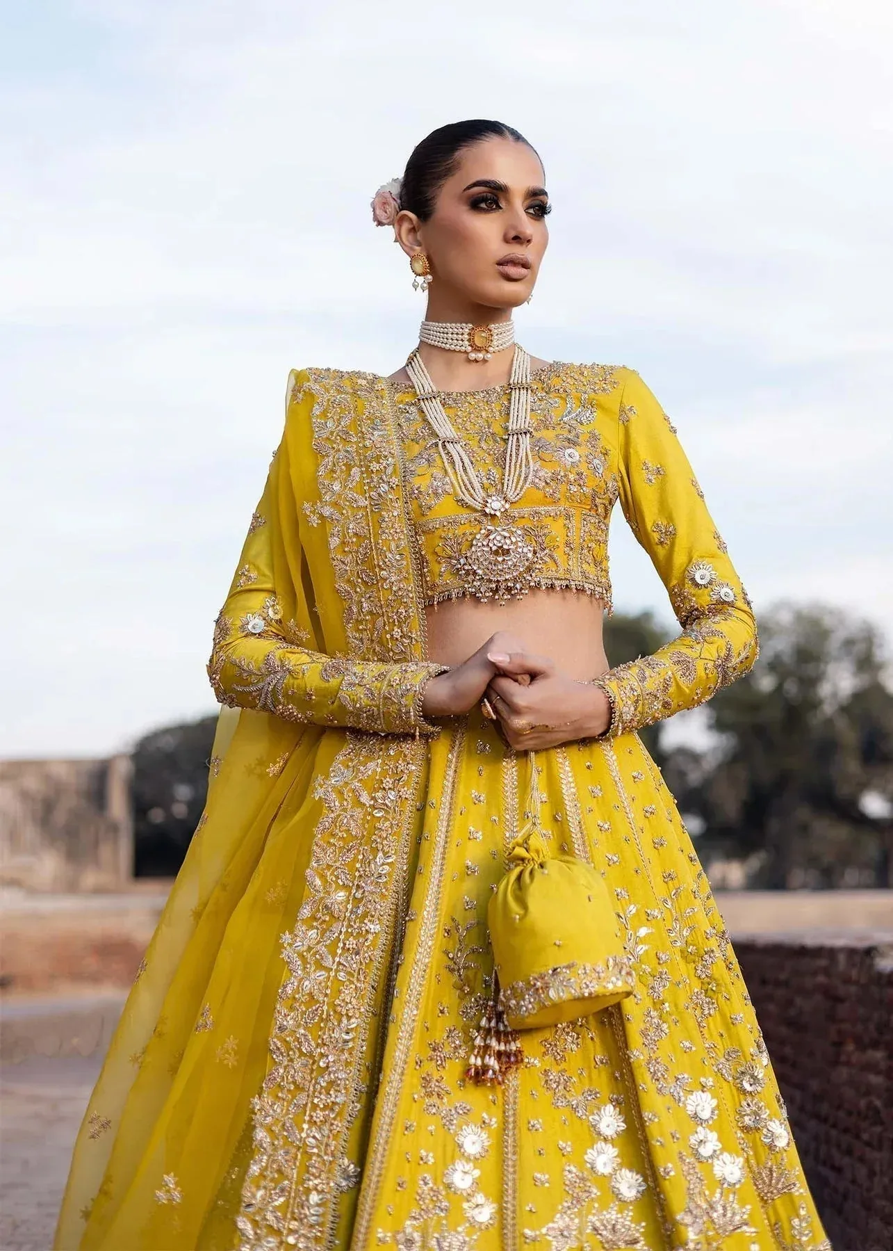 Akbar Aslam Dastaan Luxury Formals Organza – view 5 – Poshaq