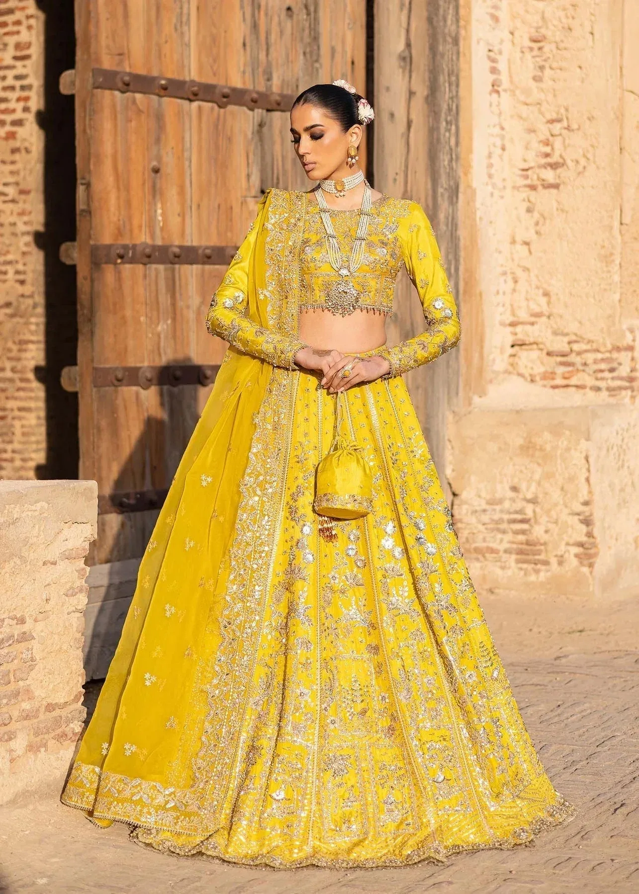 Akbar Aslam Dastaan Luxury Formals Organza – view 6 – Poshaq
