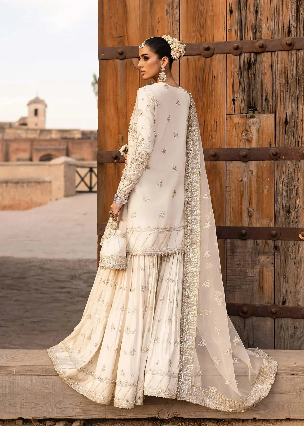 Akbar Aslam Dastaan Luxury Formals Organza – view 2 – Poshaq