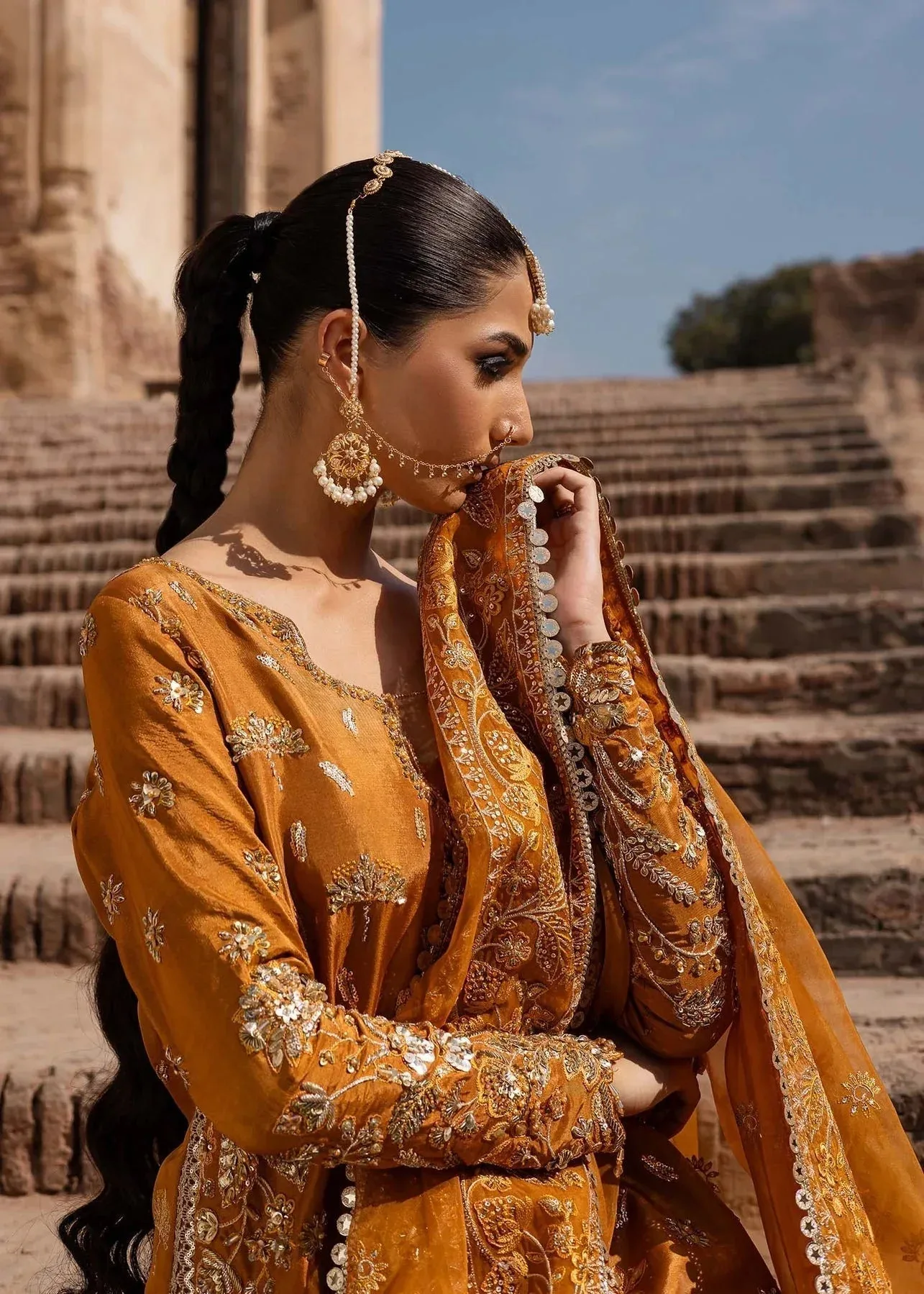 Akbar Aslam Dastaan Luxury Formals Organza – view 6 – Poshaq