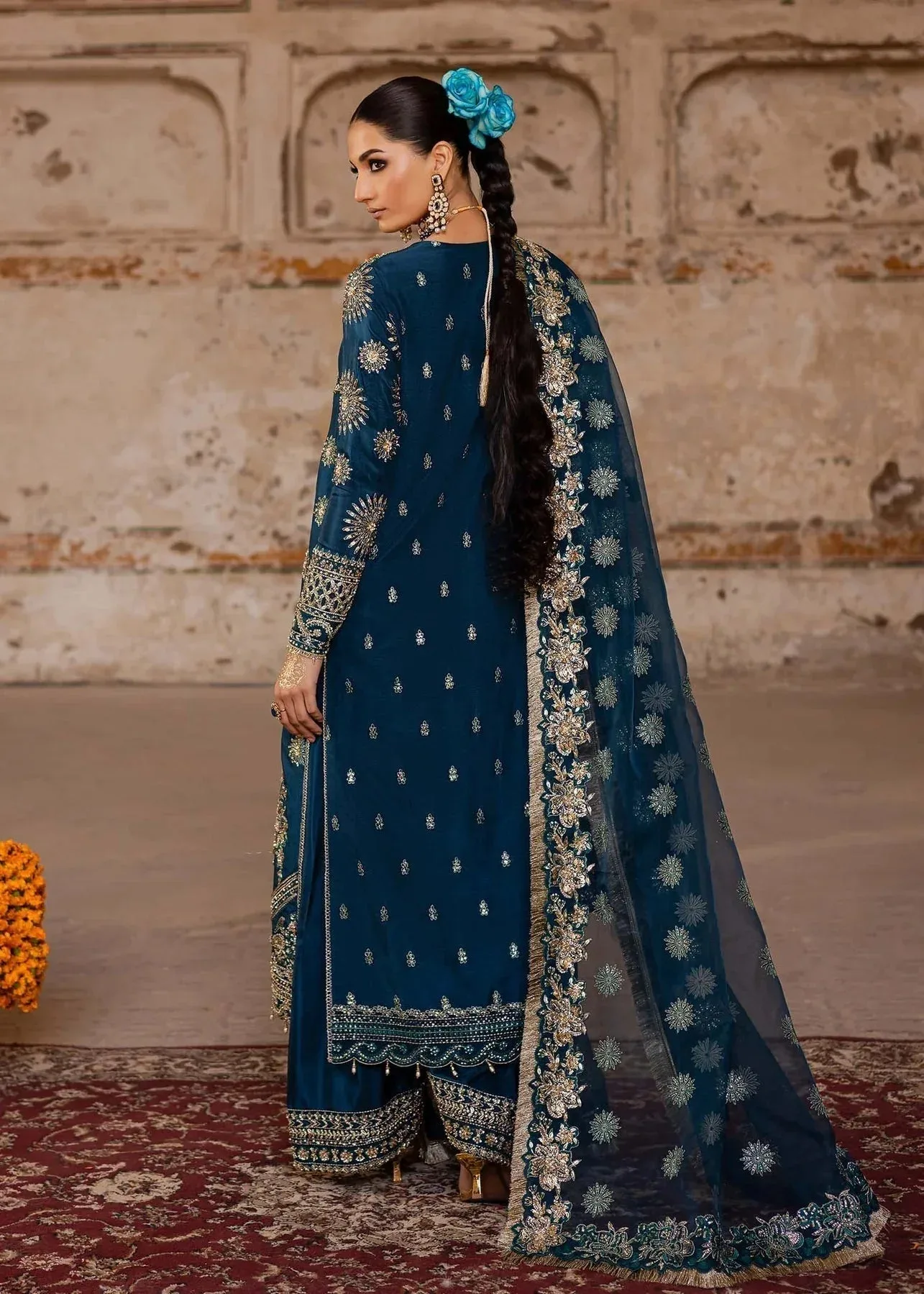 Akbar Aslam Dastaan Luxury Formals Organza – view 2 – Poshaq