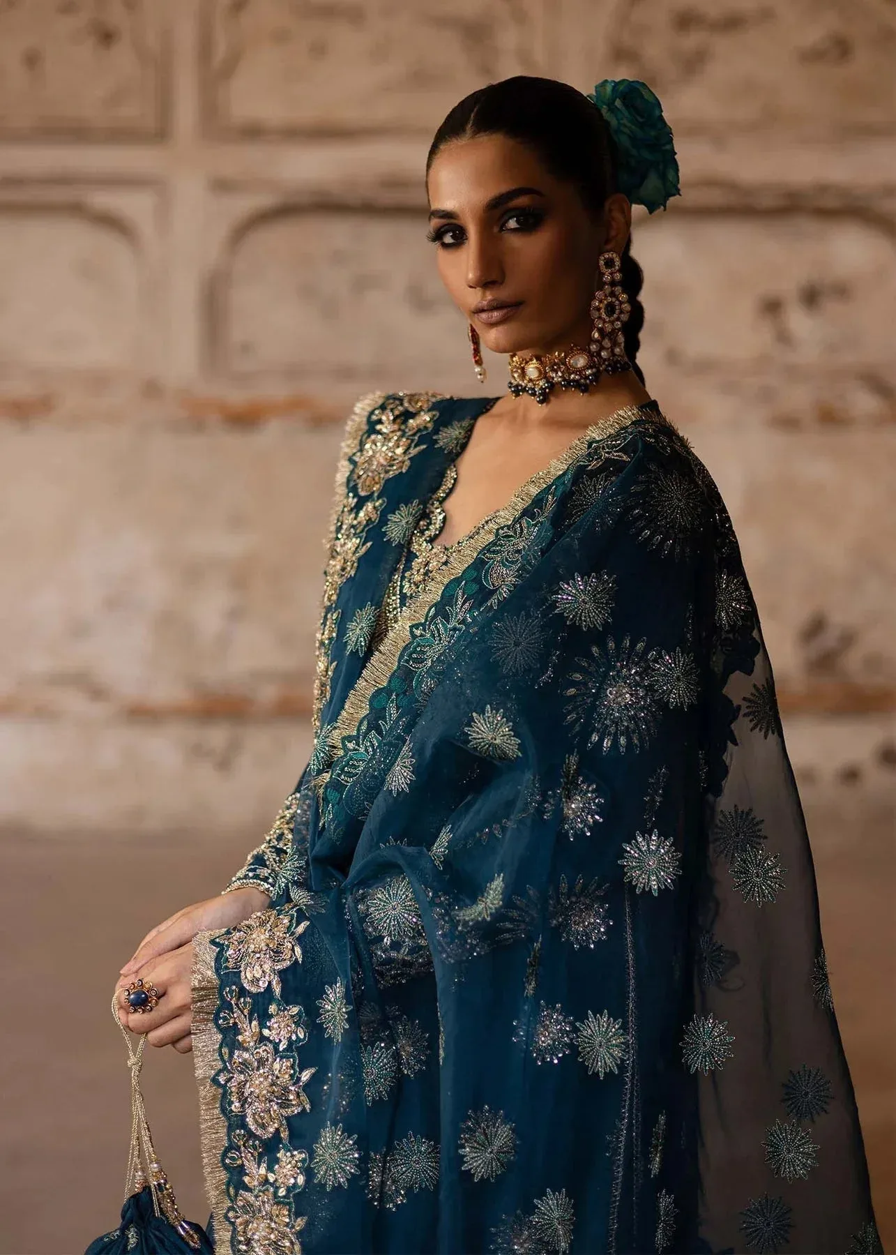 Akbar Aslam Dastaan Luxury Formals Organza – view 4 – Poshaq