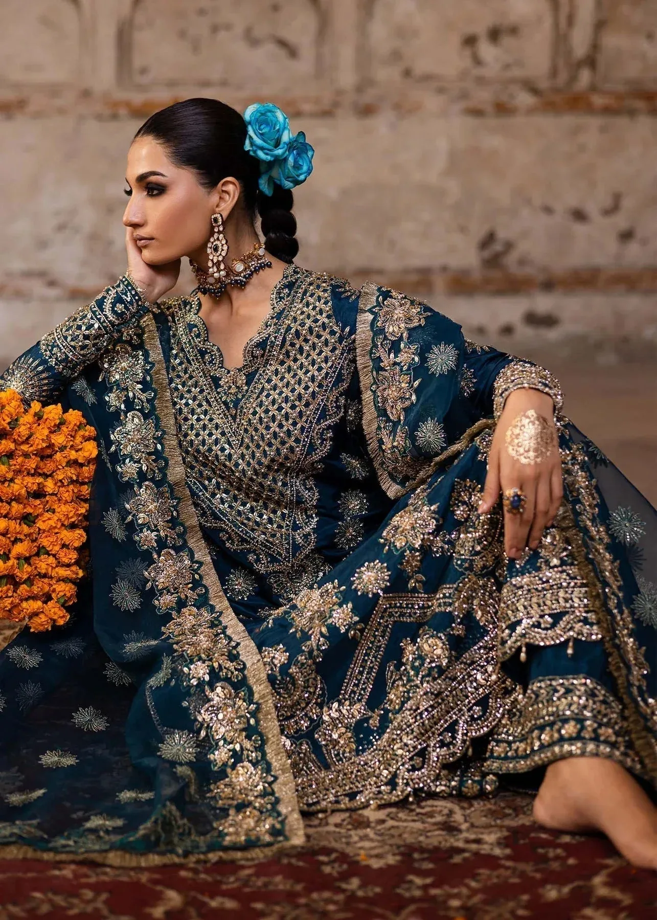 Akbar Aslam Dastaan Luxury Formals Organza – view 6 – Poshaq