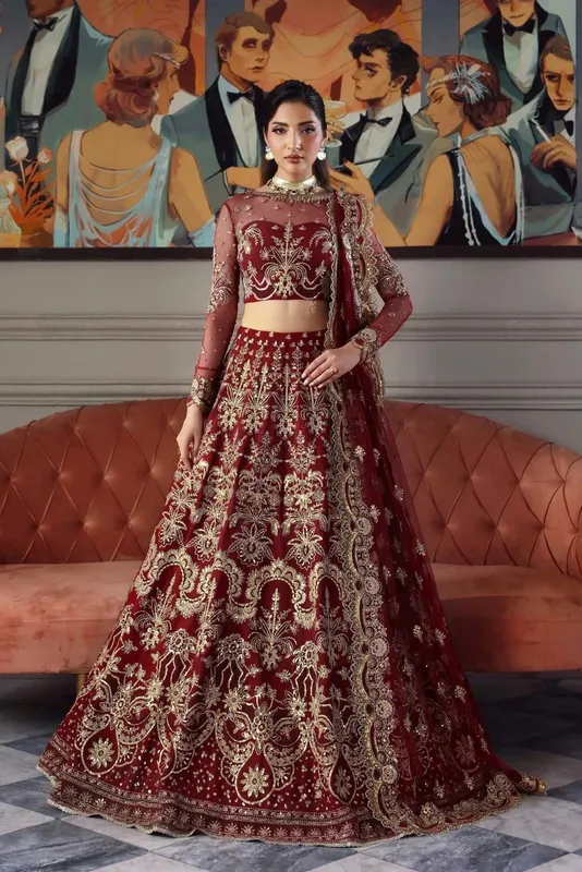 Akbar Aslam Deewani Wedding Formals Organza – view 1 – Poshaq