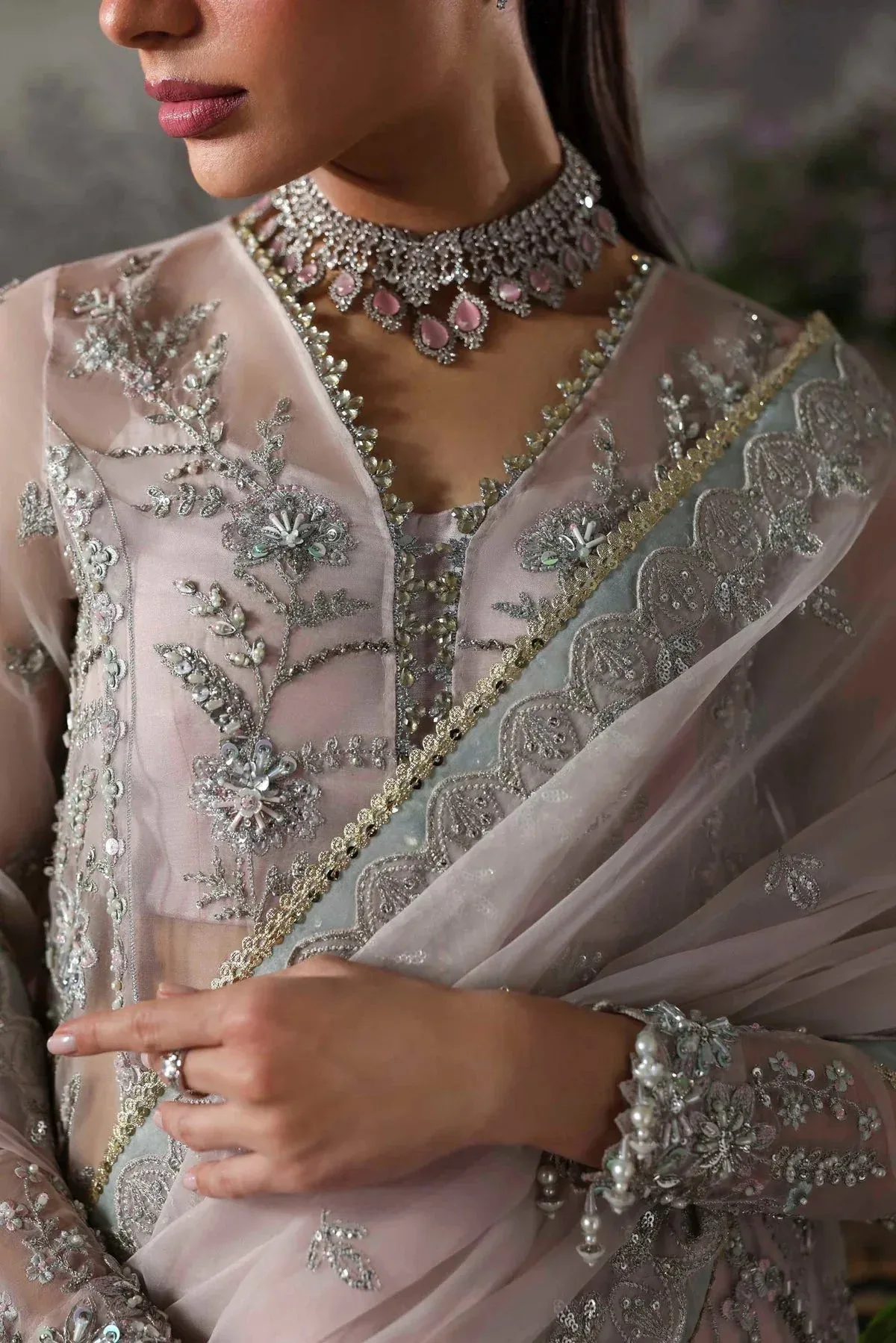 Akbar Aslam Deewani Wedding Formals Raw Silk – view 3 – Poshaq
