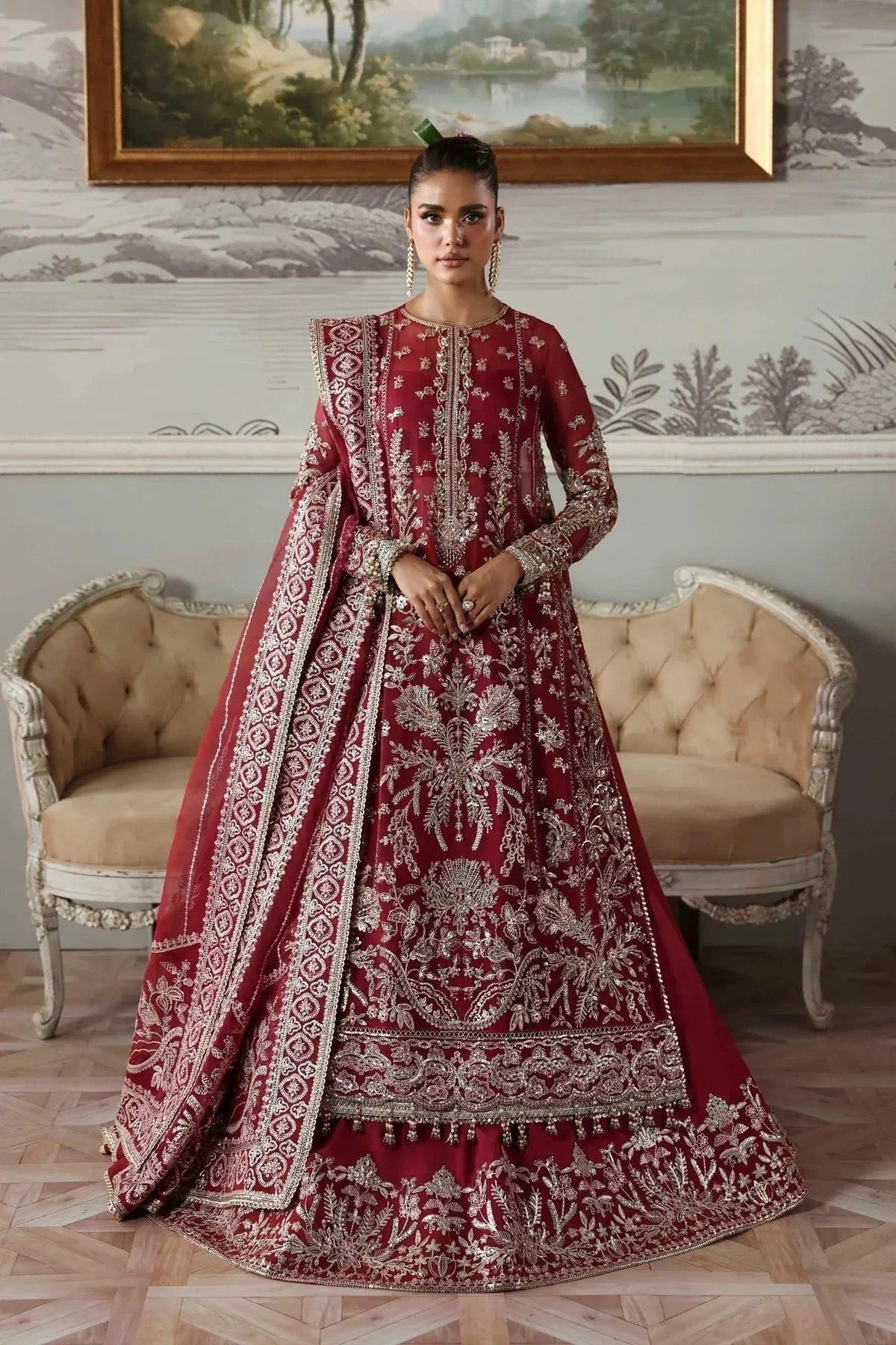 Akbar Aslam Deewani Wedding Formals Raw Silk – view 1 – Poshaq