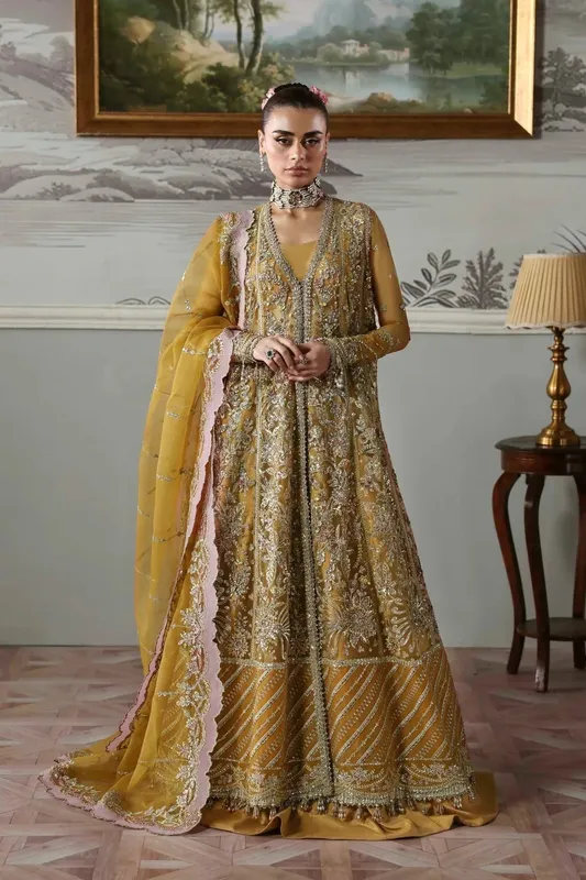 Akbar Aslam Deewani Wedding Formals Raw Silk – view 1 – Poshaq