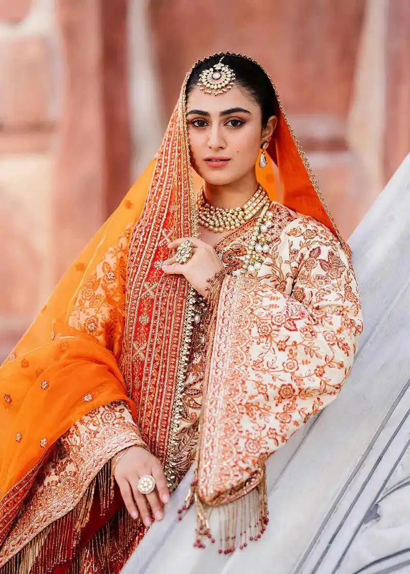 Akbar Aslam Shadmani Luxury Formals 23 Off White Raw Silk – view 6 – Poshaq