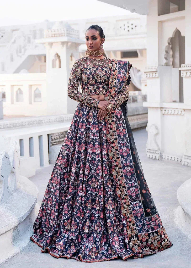 Akbar Aslam Darbar Festive Formals Navy Blue Raw Silk – view 6 – Poshaq
