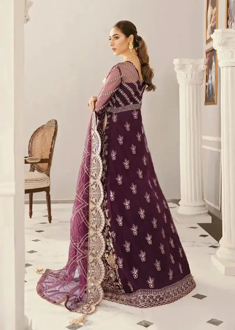 Akbar Aslam Raqsl Collection Magenta Tissue – view 2 – Poshaq