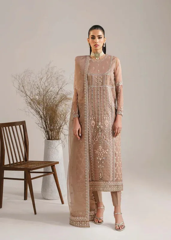 Akbar Aslam Afsana Wedding Formals Organza – view 1 – Poshaq