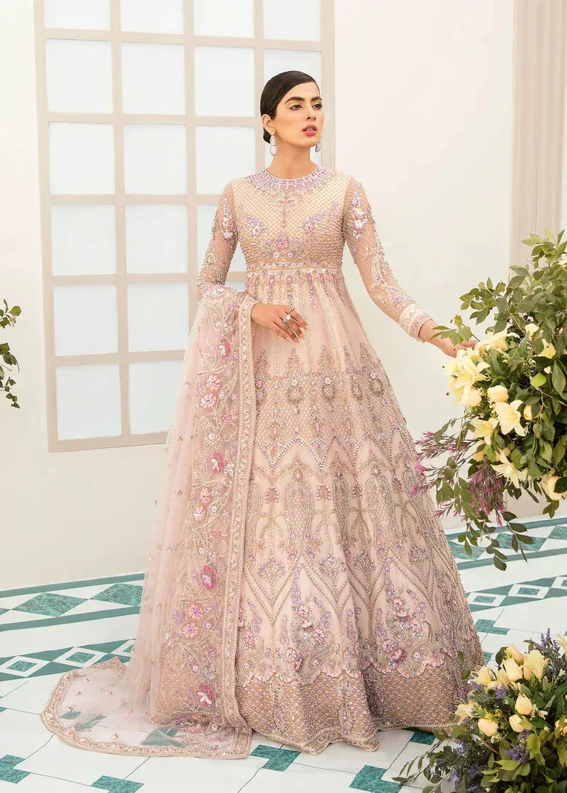 Akbar Aslam Orphic Bridals Off White Organza – view 1 – Poshaq