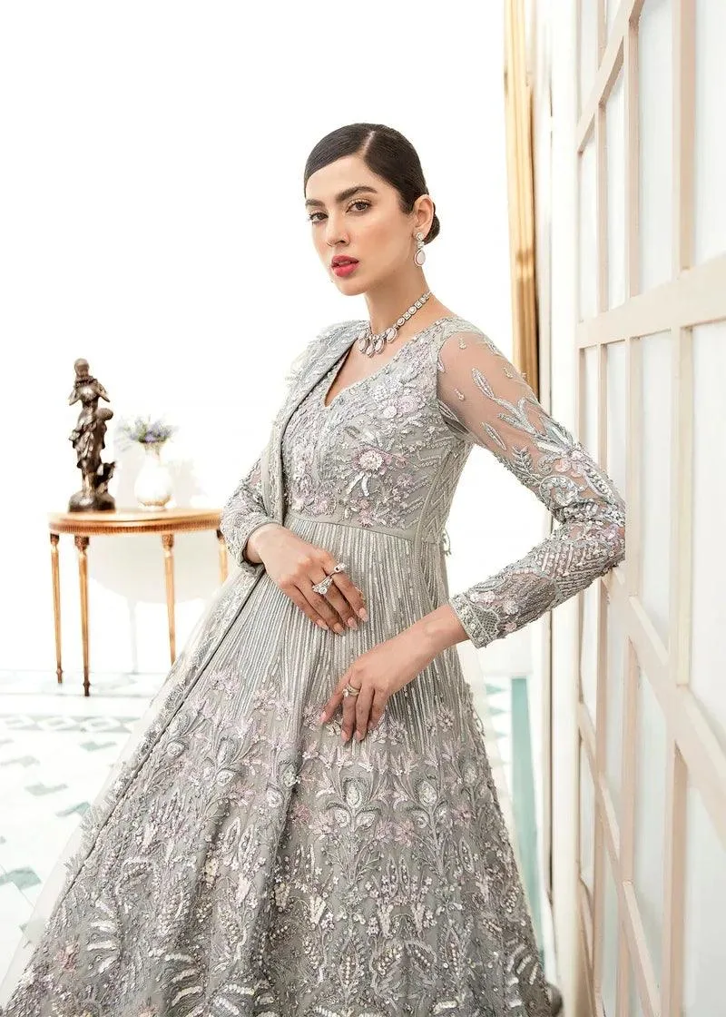Akbar Aslam Orphic Bridals Black Organza – view 3 – Poshaq