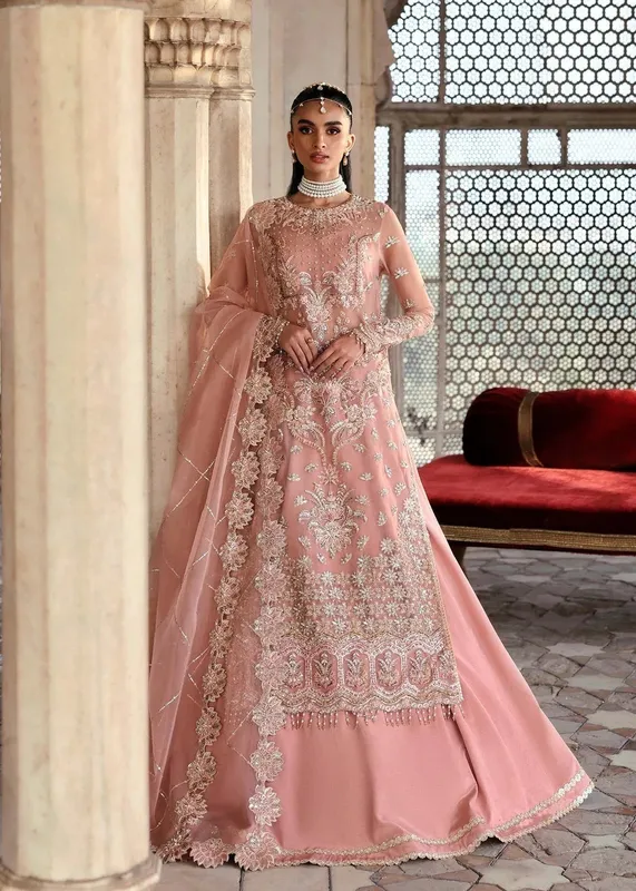Akbar Aslam Rajkumari Bridals Organza – view 1 – Poshaq