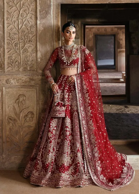 Akbar Aslam Rajkumari Bridals Organza – view 1 – Poshaq